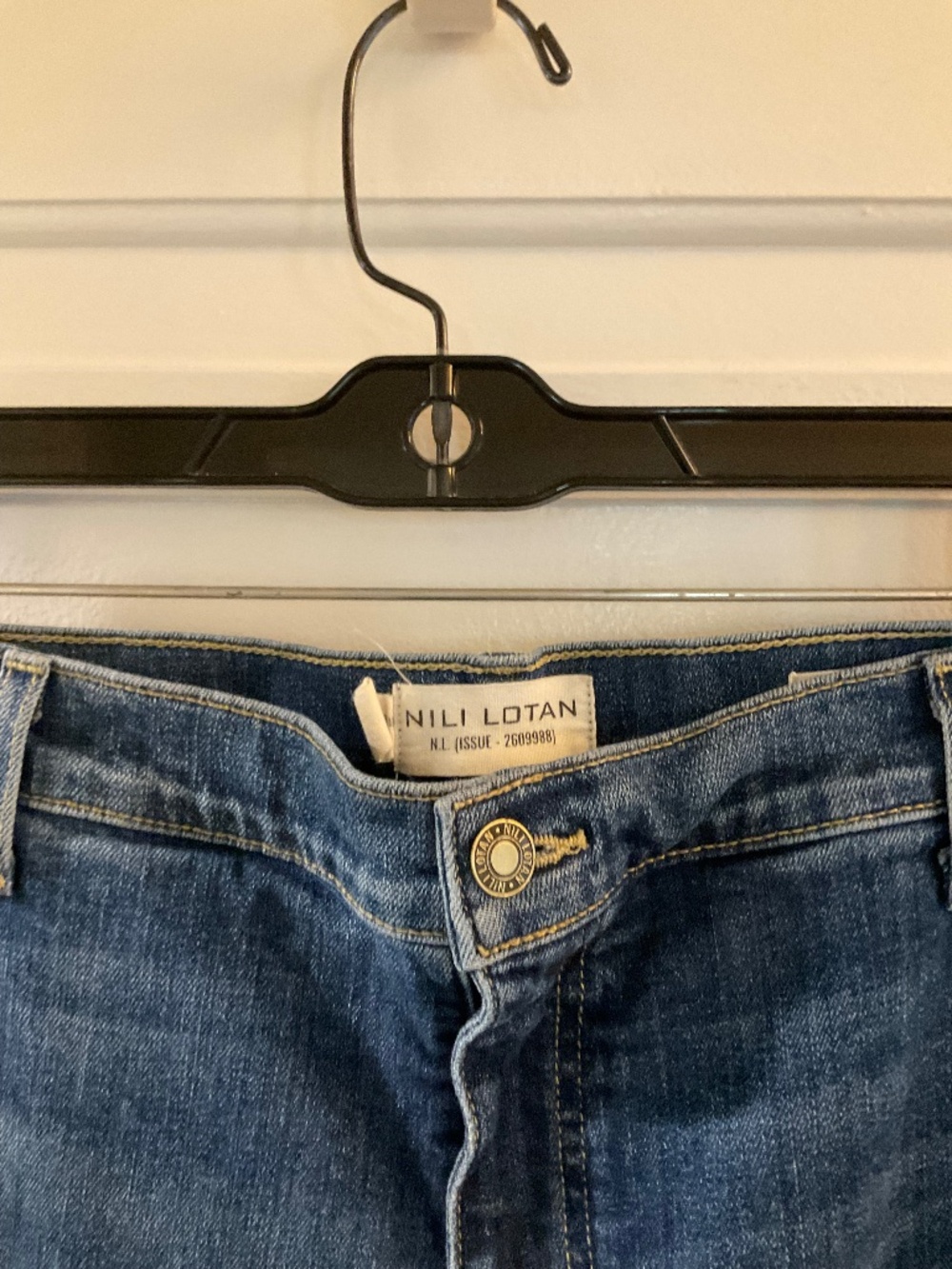Nili Lotan Anna Wide-Leg Jeans in Medium Blue Wash sz 32 / see description - Picture 2 of 7